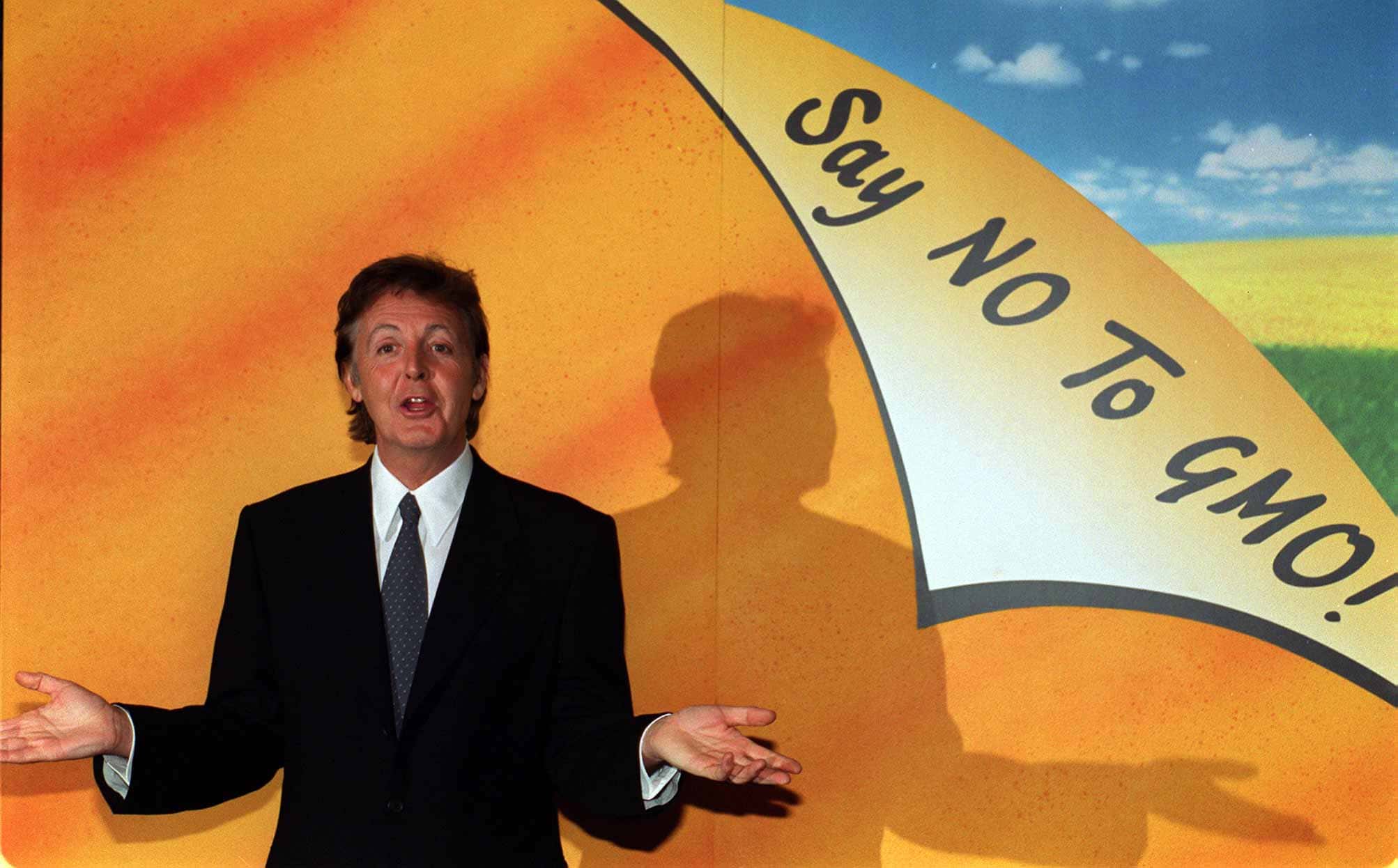 Sir Paul McCartney in London, announced he is spending 3 million to ensure the vegetarian meals launched by his late wife Linda