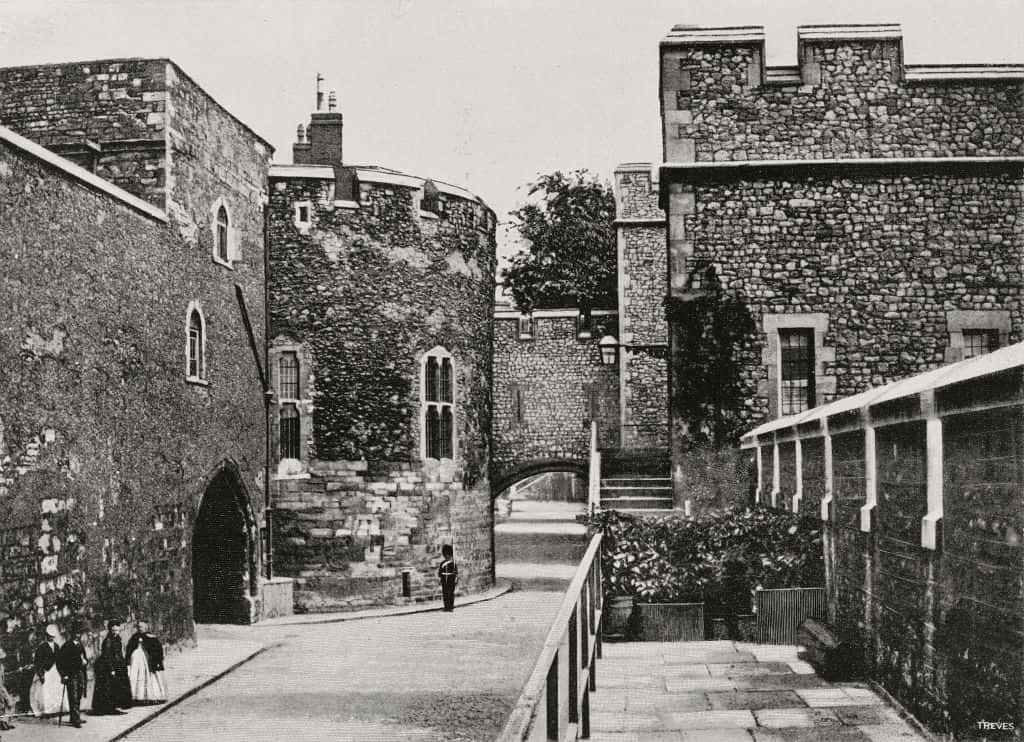 View of Interior of Tower of London.