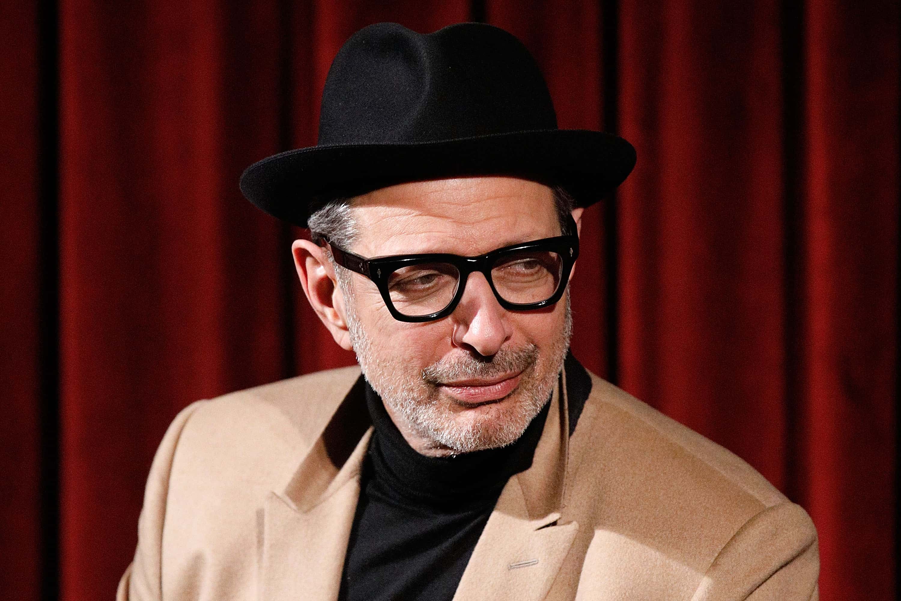 Actor Jeff Goldblum on stage during Screening of Isle of Dogs at the MOMA