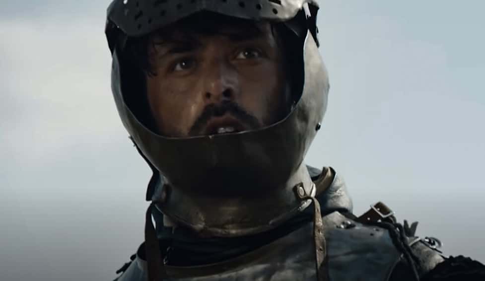 Richard III wearing armor in battle