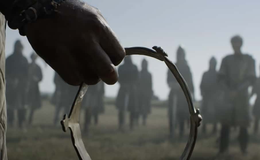 Henry Tudor getting Richard III's crown 