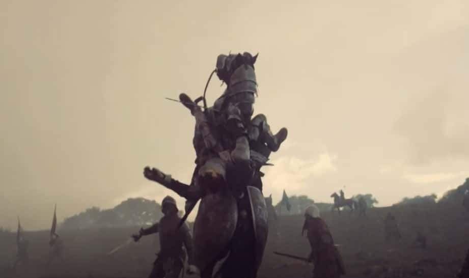 Richard III fells from horse in battle 