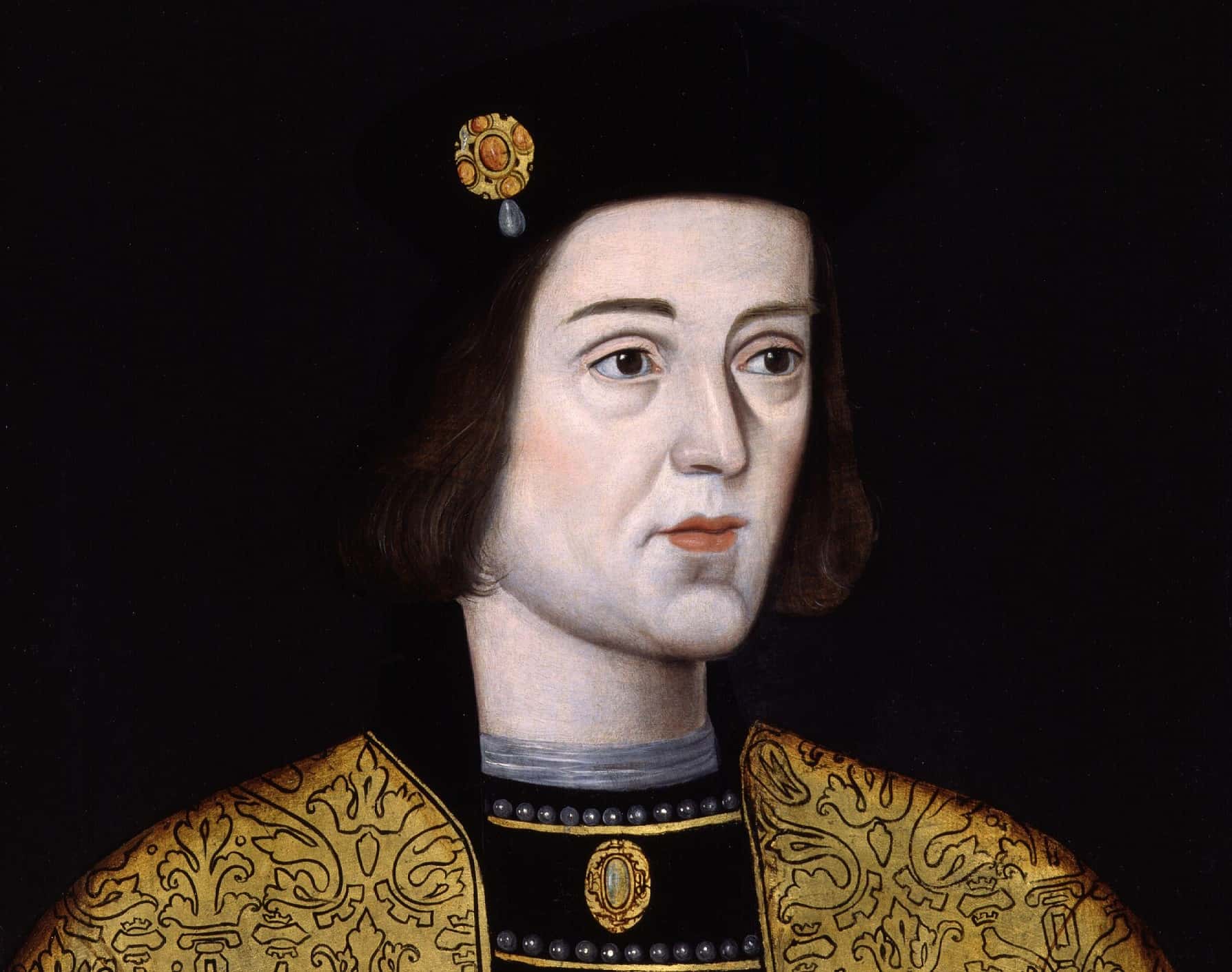 King Edward IV in golden clothes portrait