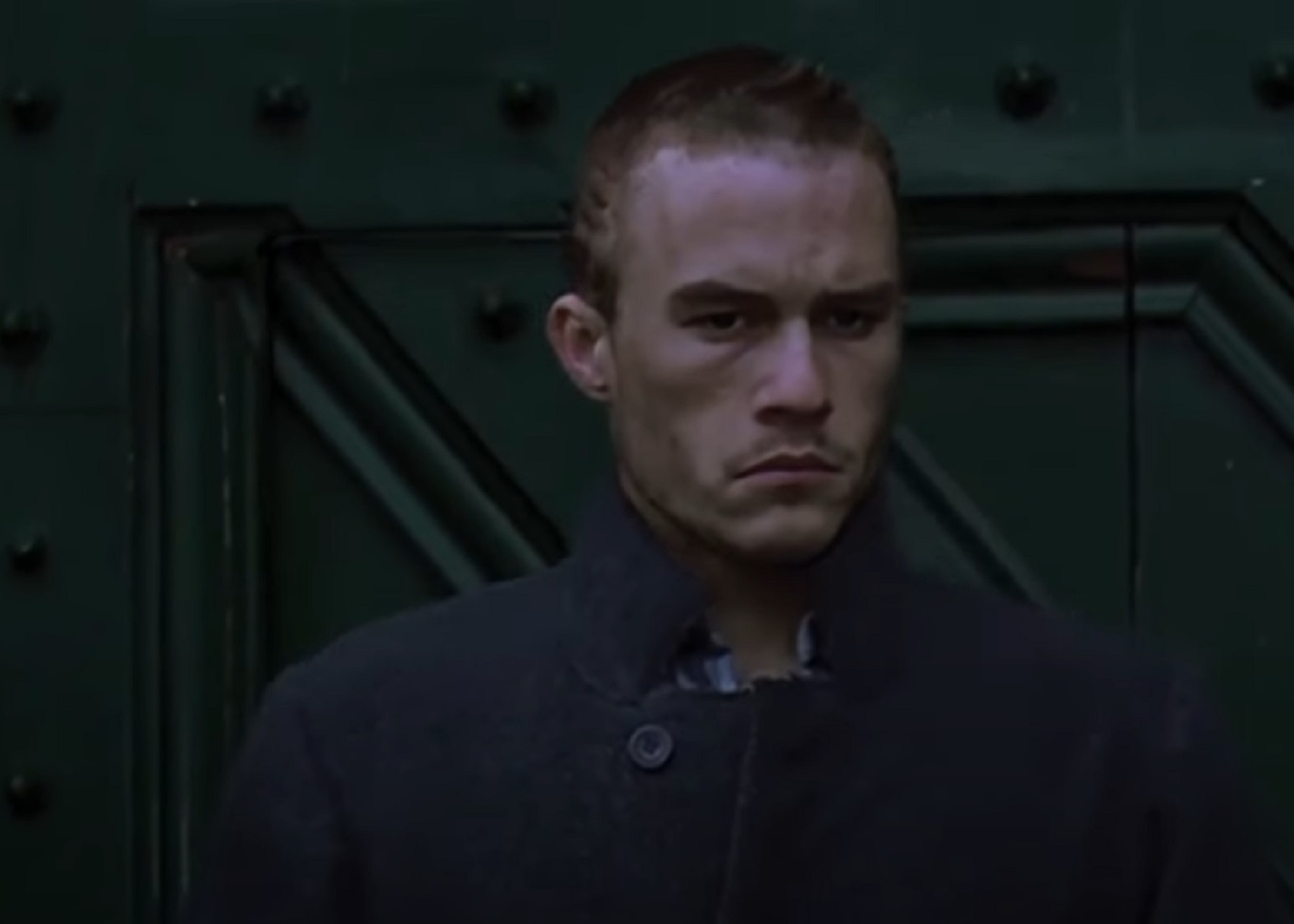 Screenshot: Heath Ledger wearing dark shirt looking upset - from I Am Heath Ledger (2017)