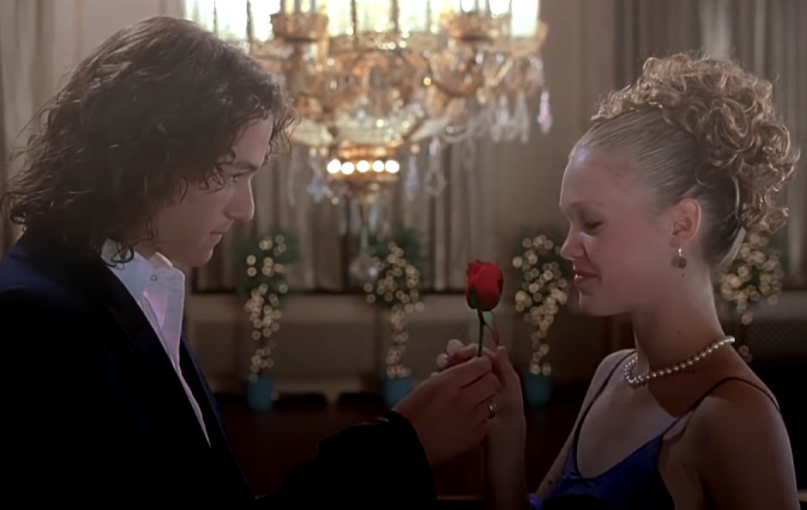 Screenshot: Heath Ledger and Julia Stiles in 10 Things I Hate About You