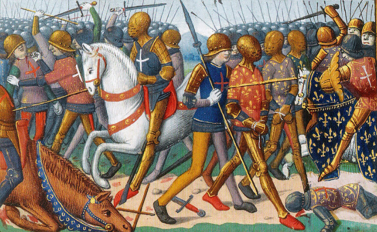 The battle of Azincourt