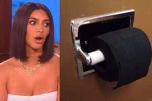 Kim Kardashian Black Toilet Paper