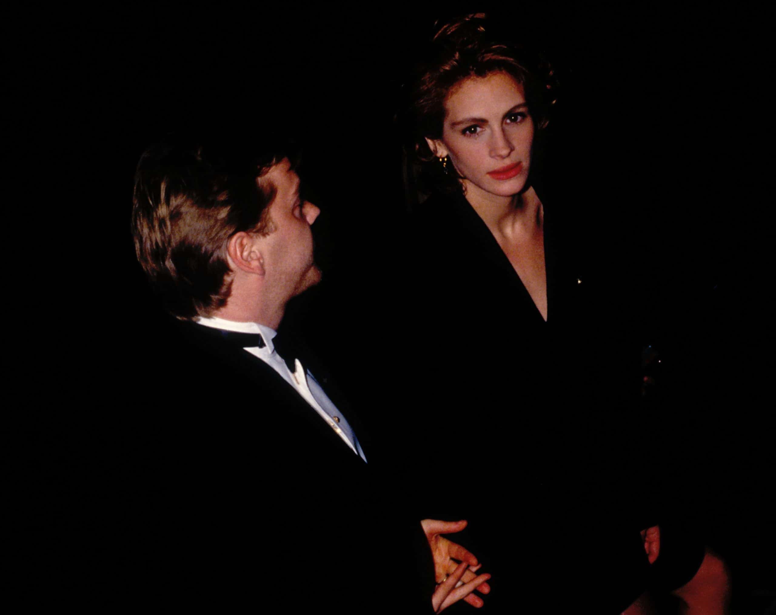 Actress Julia Roberts and her fiancé Kiefer Sutherland