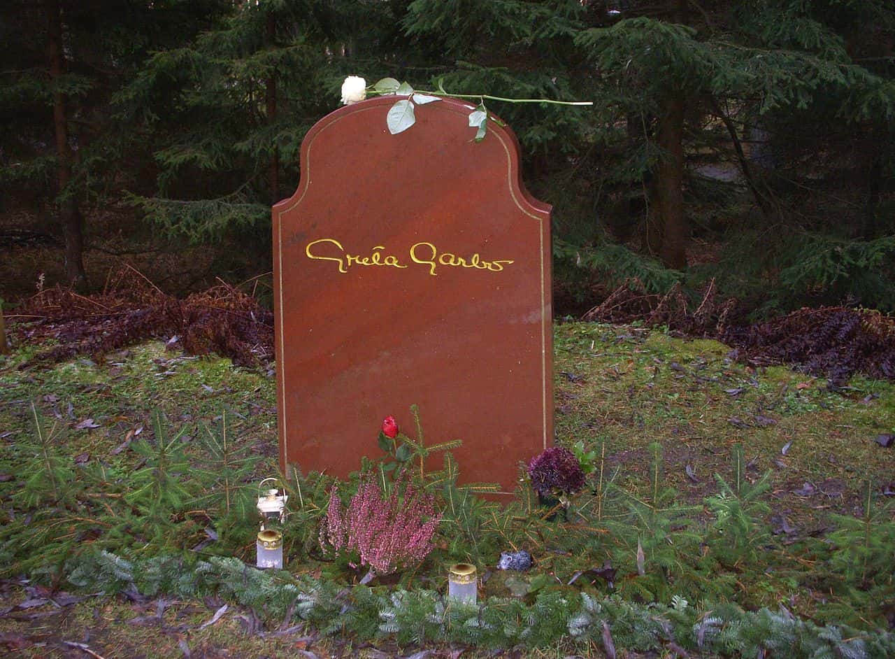 Greta Garbo's grave 