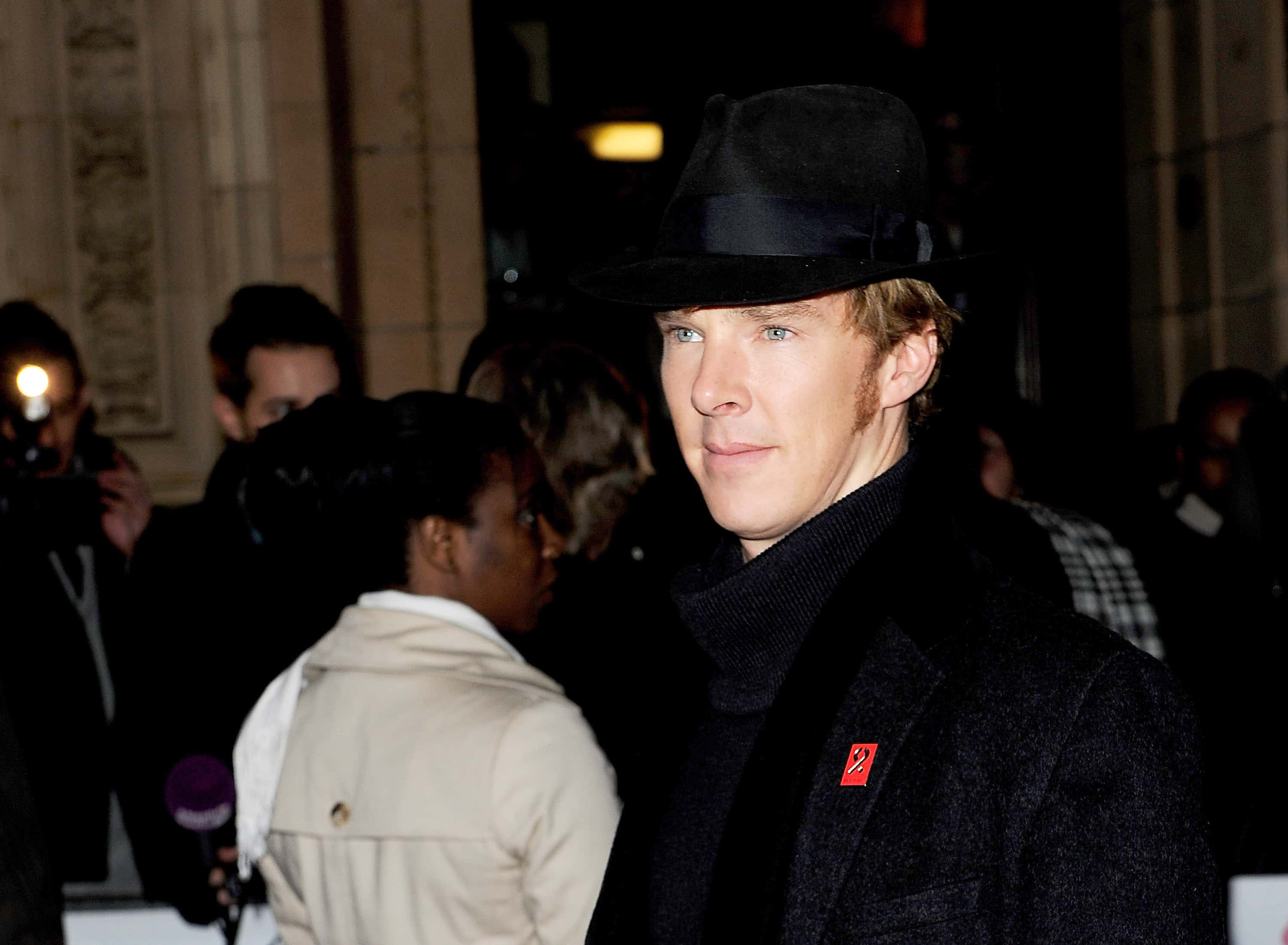 Benedict Cumberbatch in black 