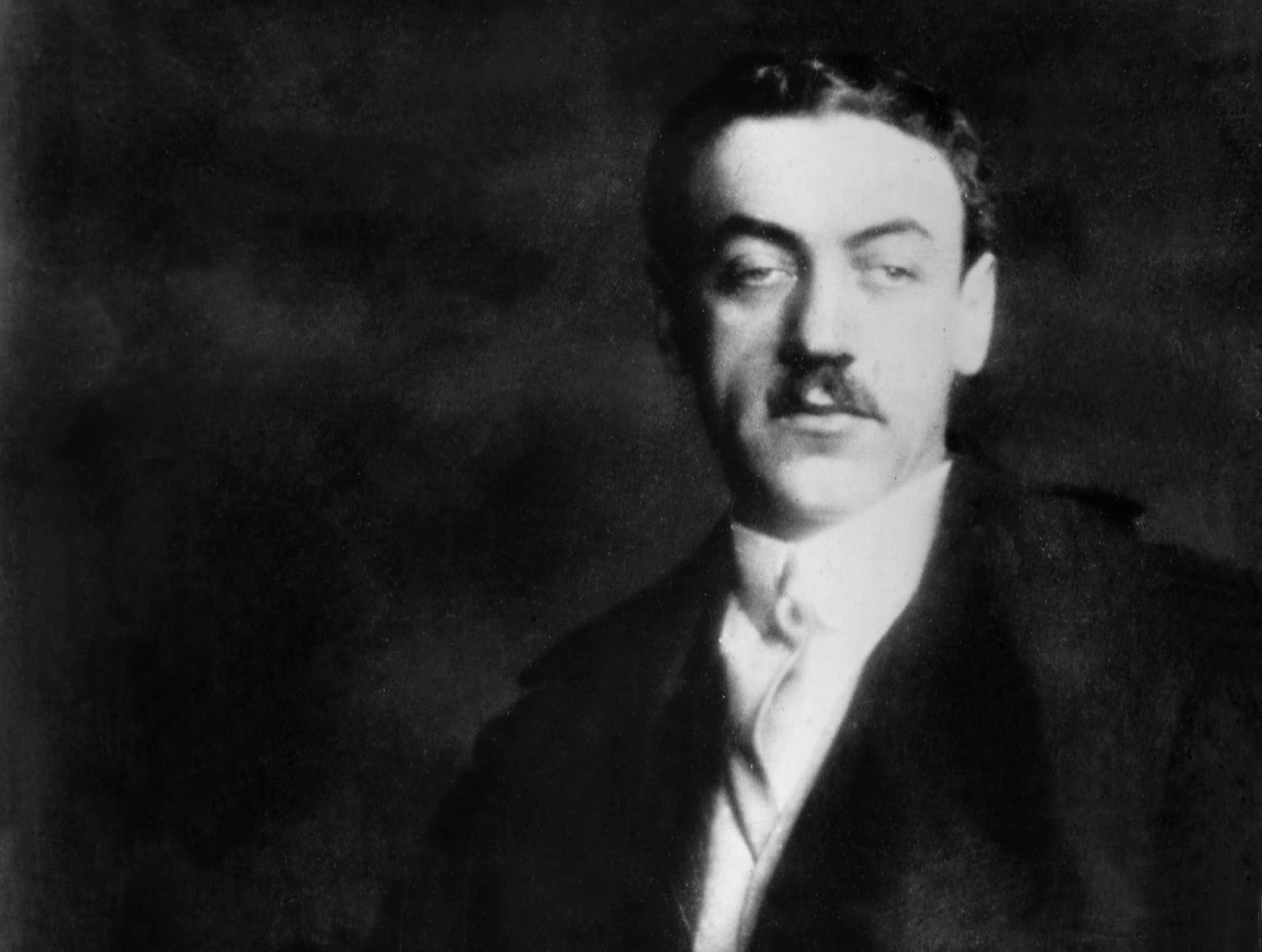 Mauritz Stiller in black suit