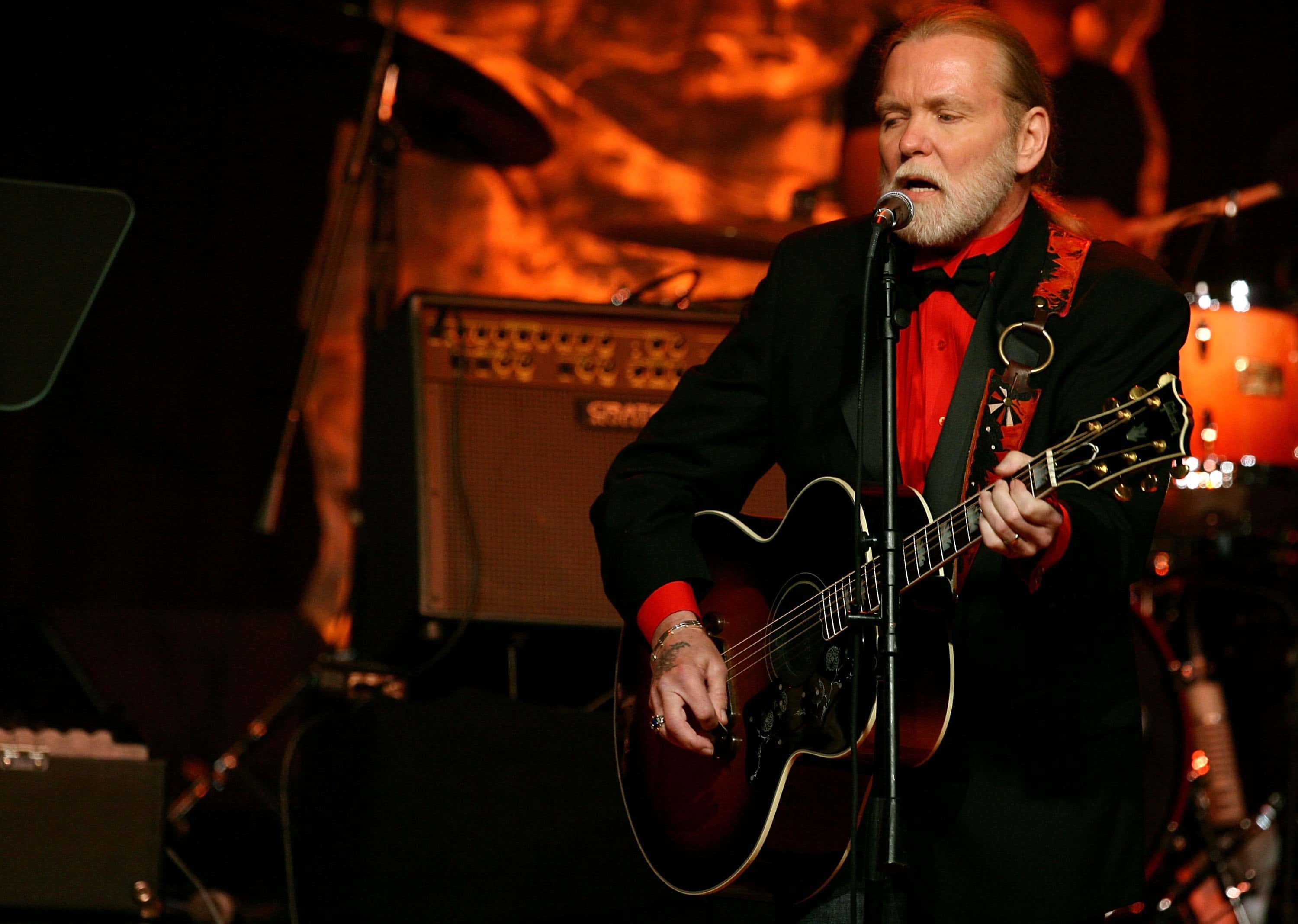 Musician Gregg Allman performs onstage