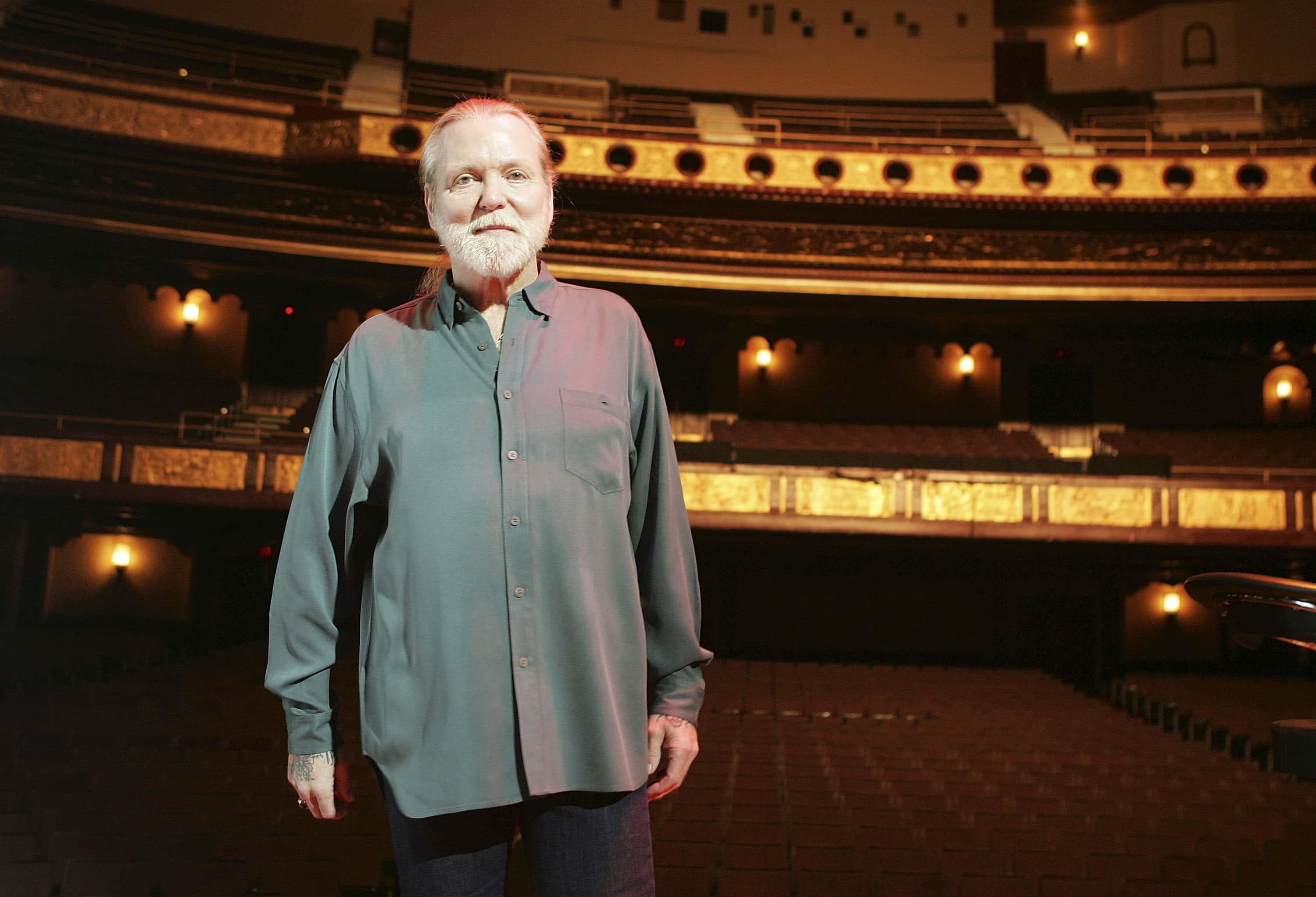 Gregg Allman of the Allman Brothers Band poses