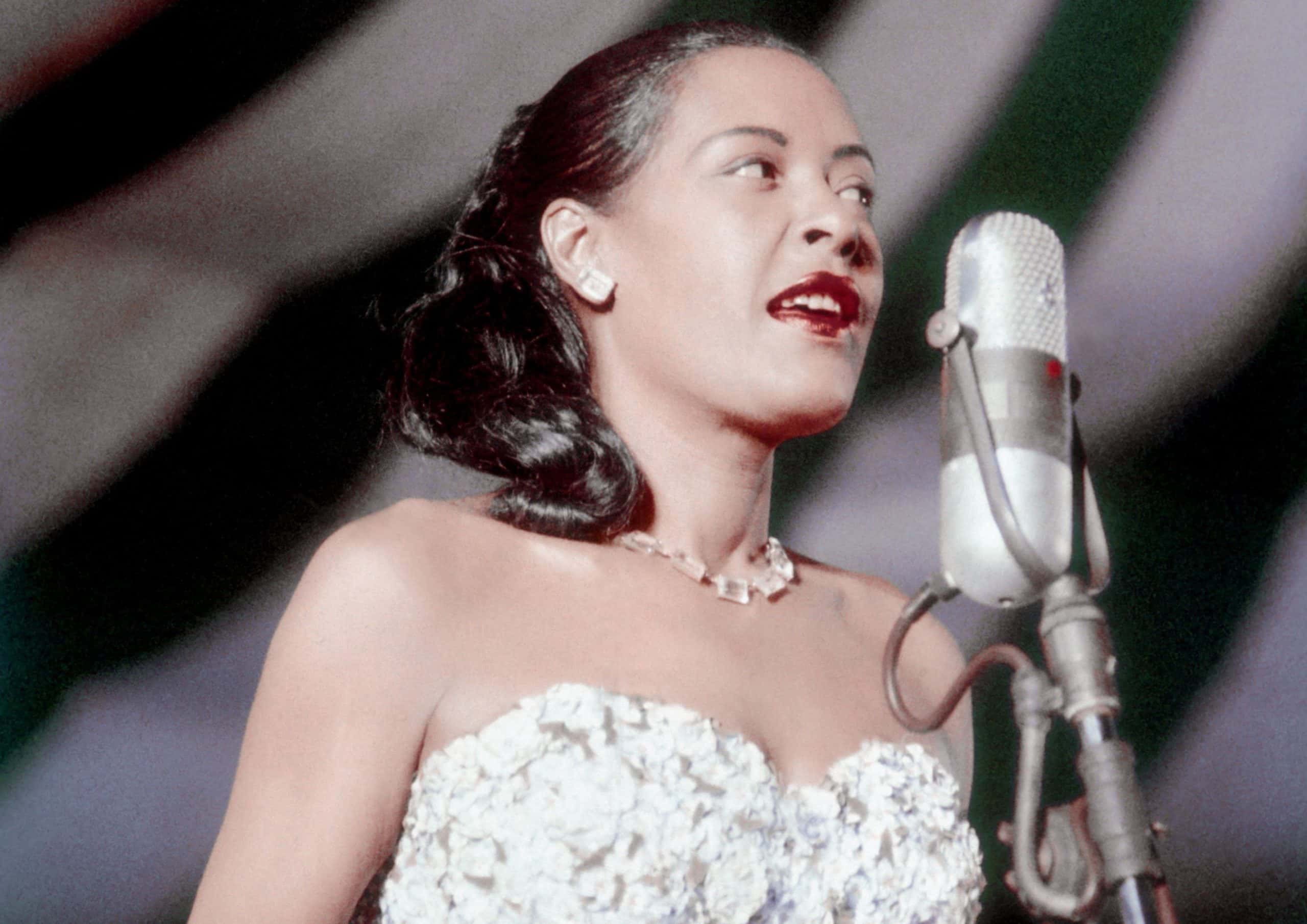 Jazz and blues singer Billie Holiday