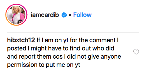 Cardi B Claps Back