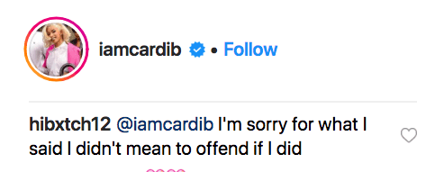 Cardi B Claps Back