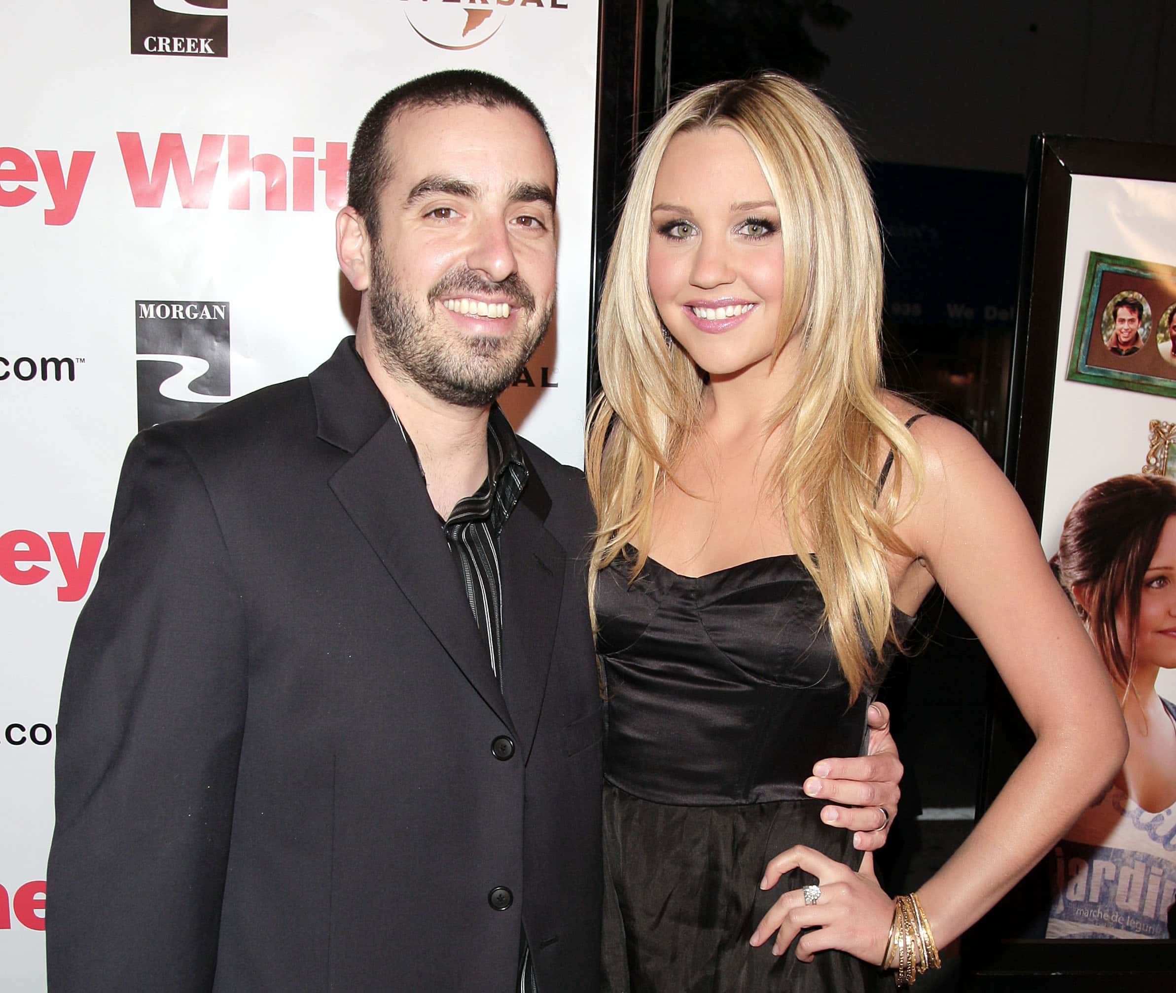 Director Joe Nussbaum (L) and actress Amanda Bynes