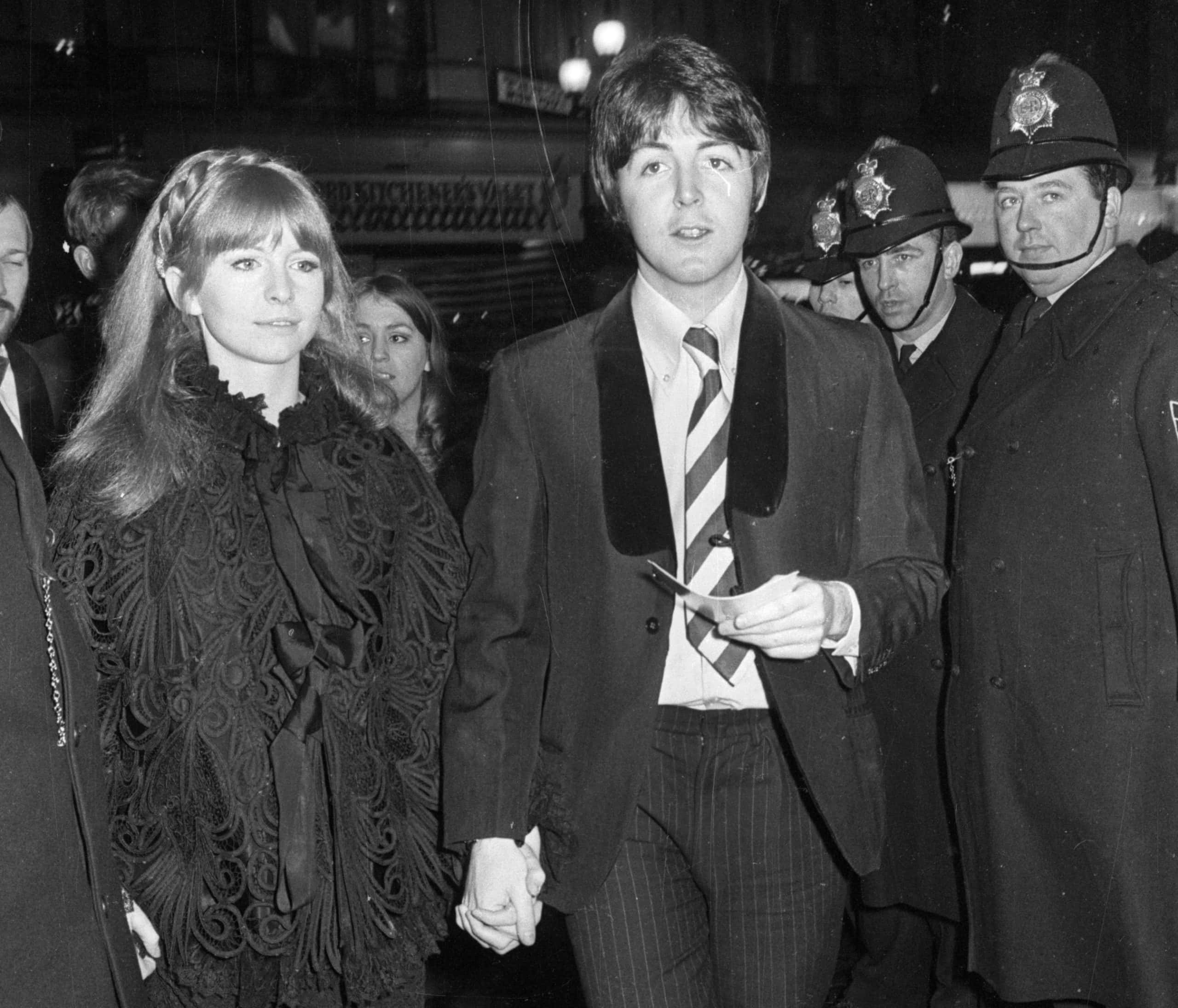Beatle Paul McCartney and his girlfriend Jane Asher