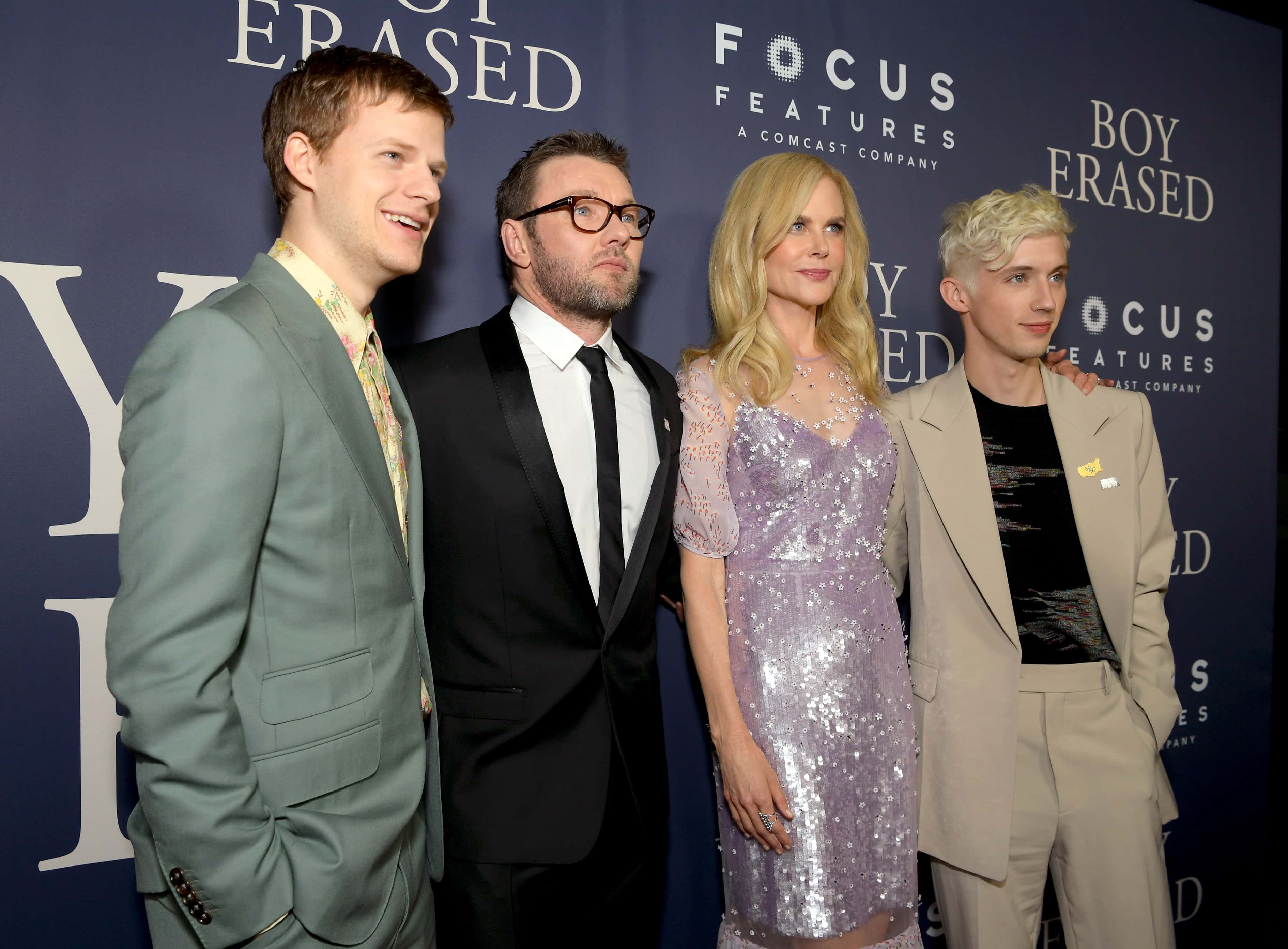 Main actors at the premiere of Focus Features' "Boy Erased" at Directors Guild Of America 2018