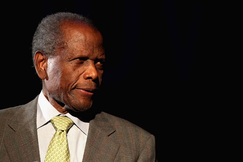 Sidney Poitier presenting 