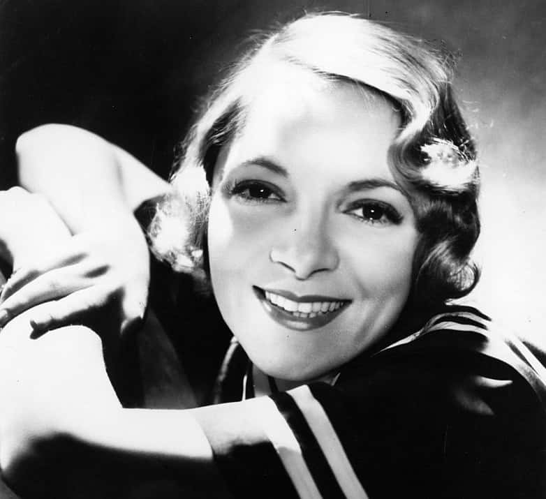 Helen Hayes in black top