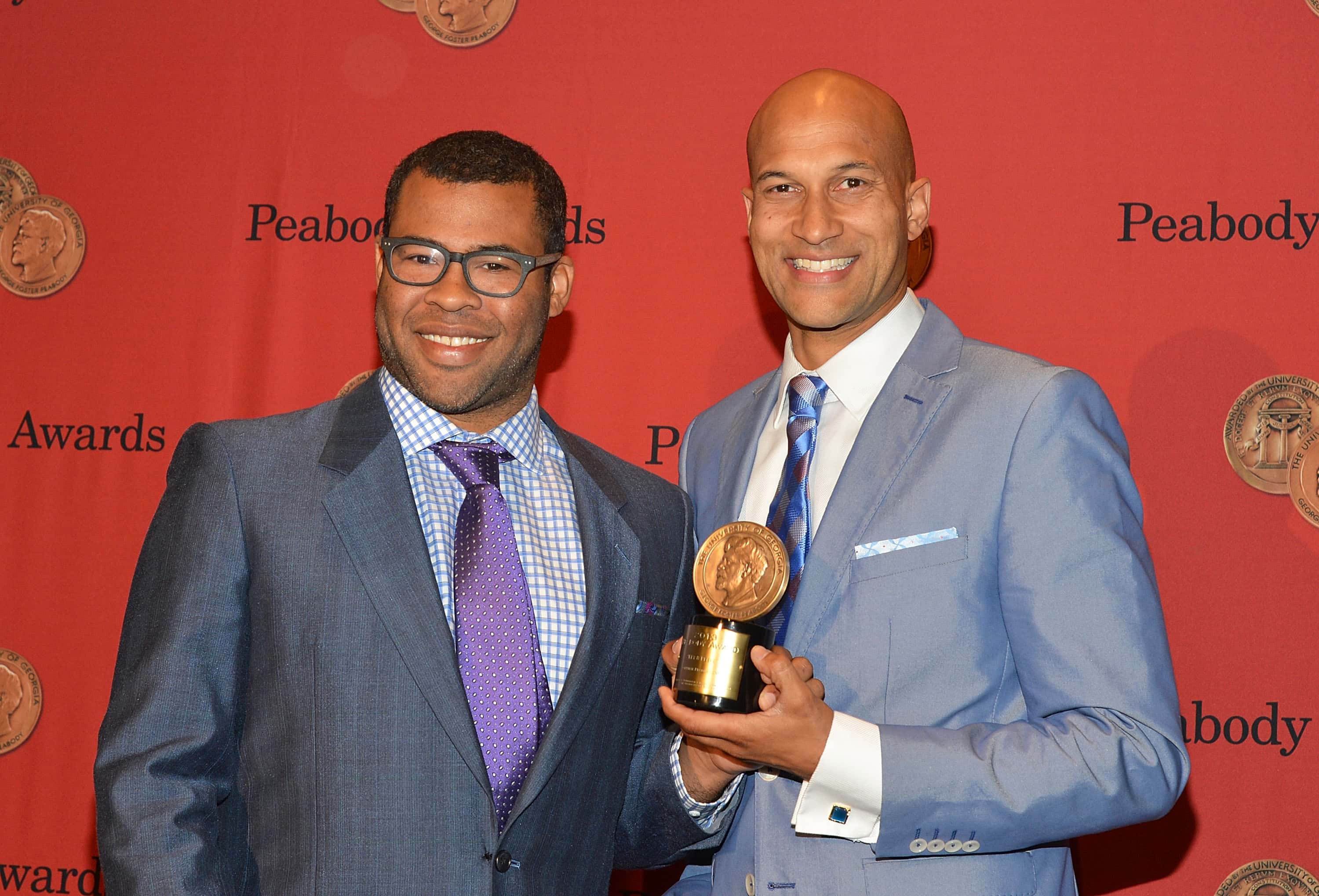 Jordan Peele (L) and Keegan-Michael Key attend 73rd Annual George Foster 