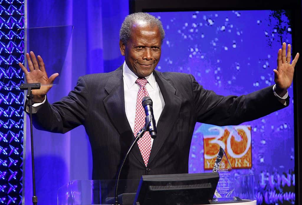 Actor Sidney Poitier speaks at the Fulfillment Fund's Annual Stars Gala 2007