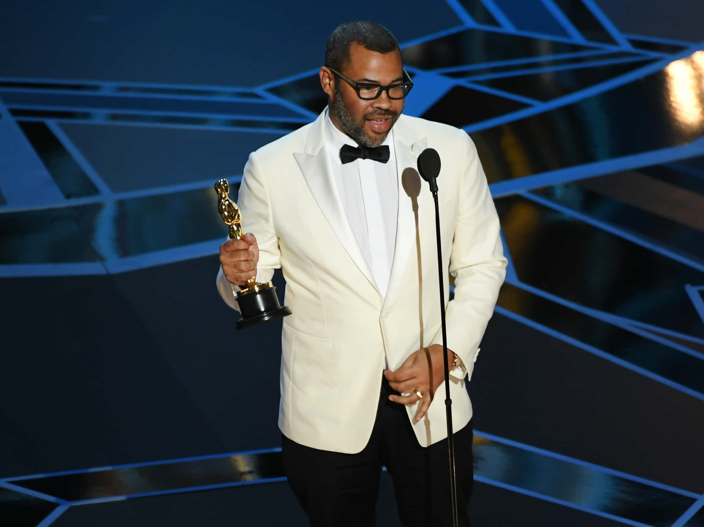Writer/director Jordan Peele accepts Best Original Screenplay