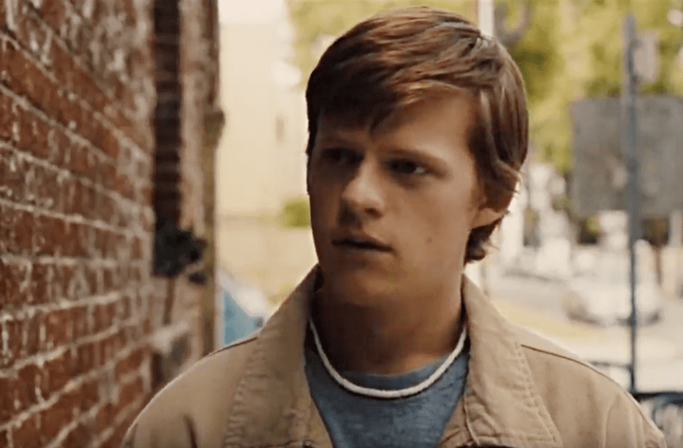 A visually captivating still taken from a pivotal moment in the film Lady Bird (2017)