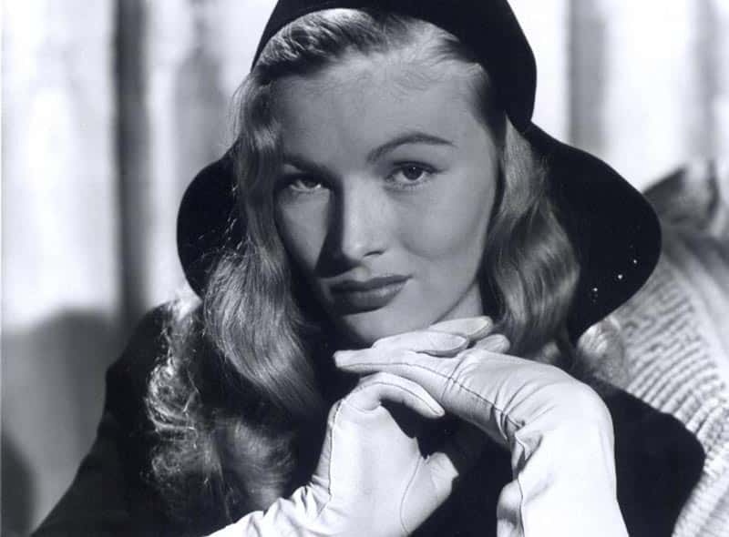 Veronica Lake in black top