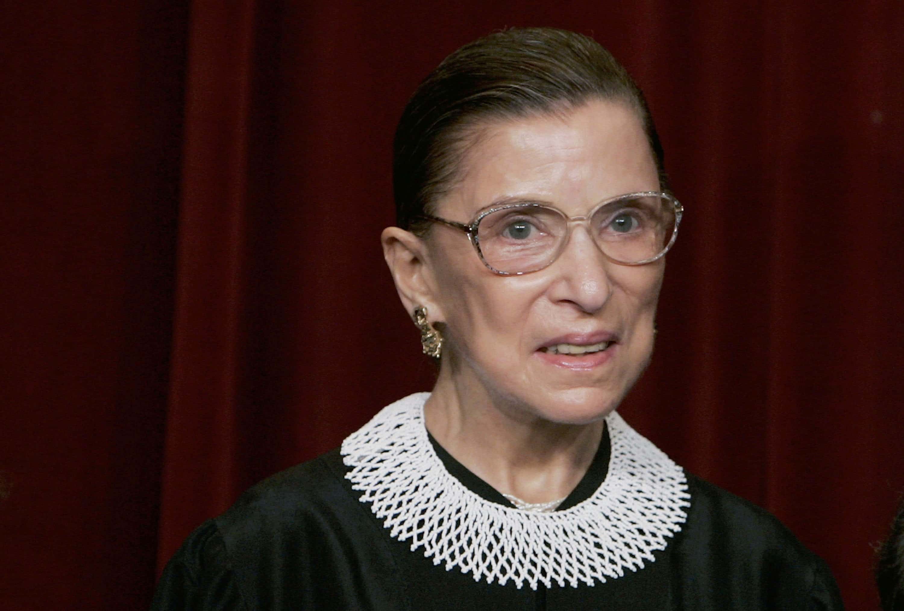 Ruth Bader Ginsburg   Pose For official portrait in court dress