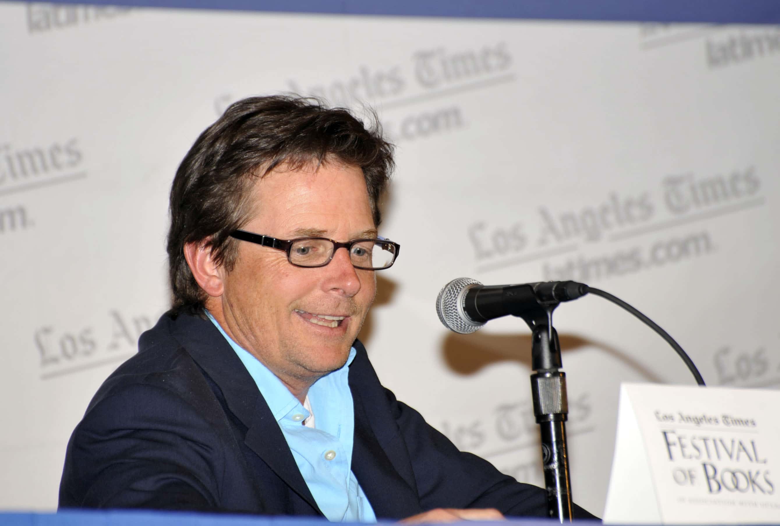 Michael J. Fox speaking 