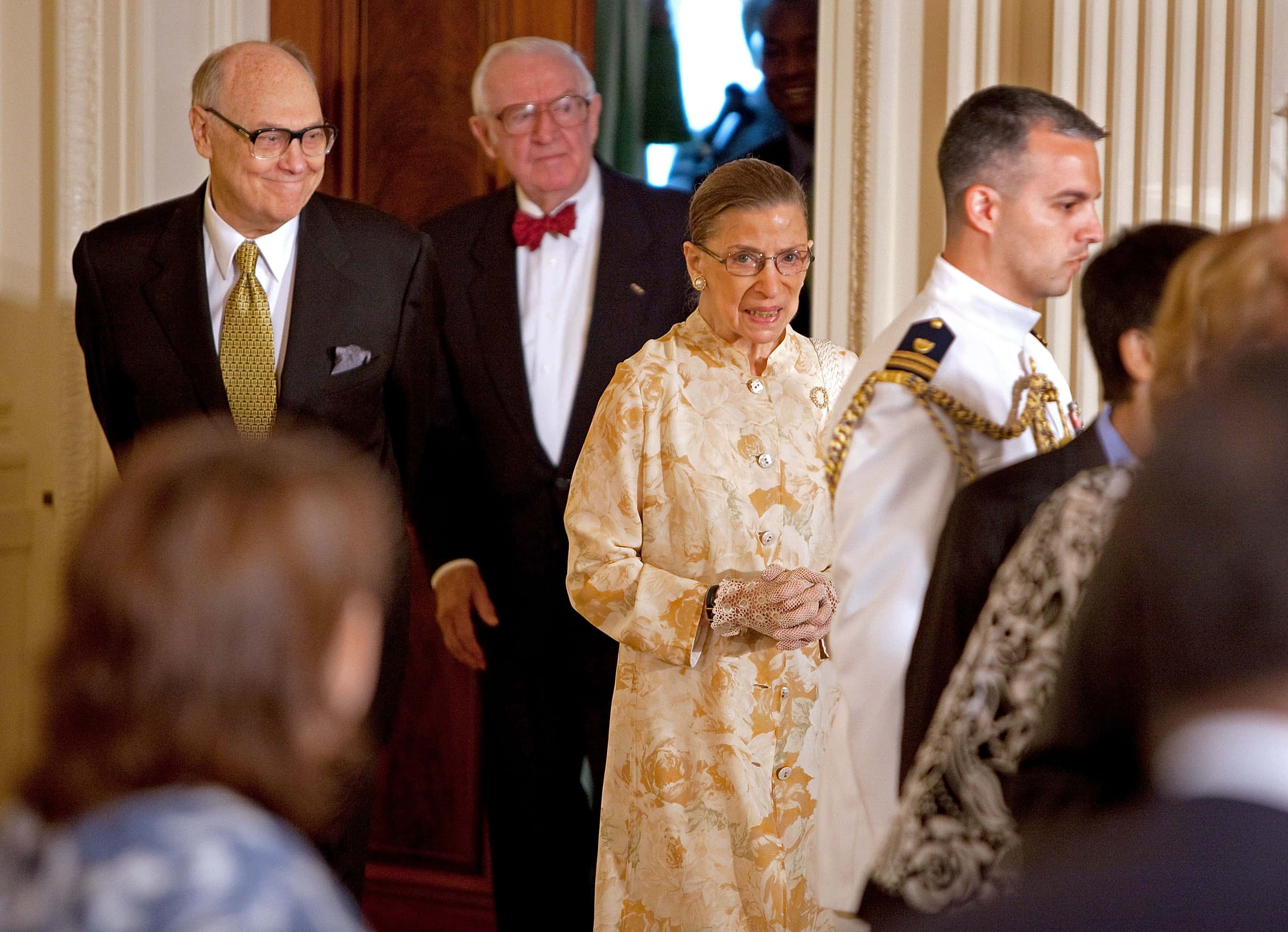 Ruth Bader Ginsburg at event with her husband in  formal wear