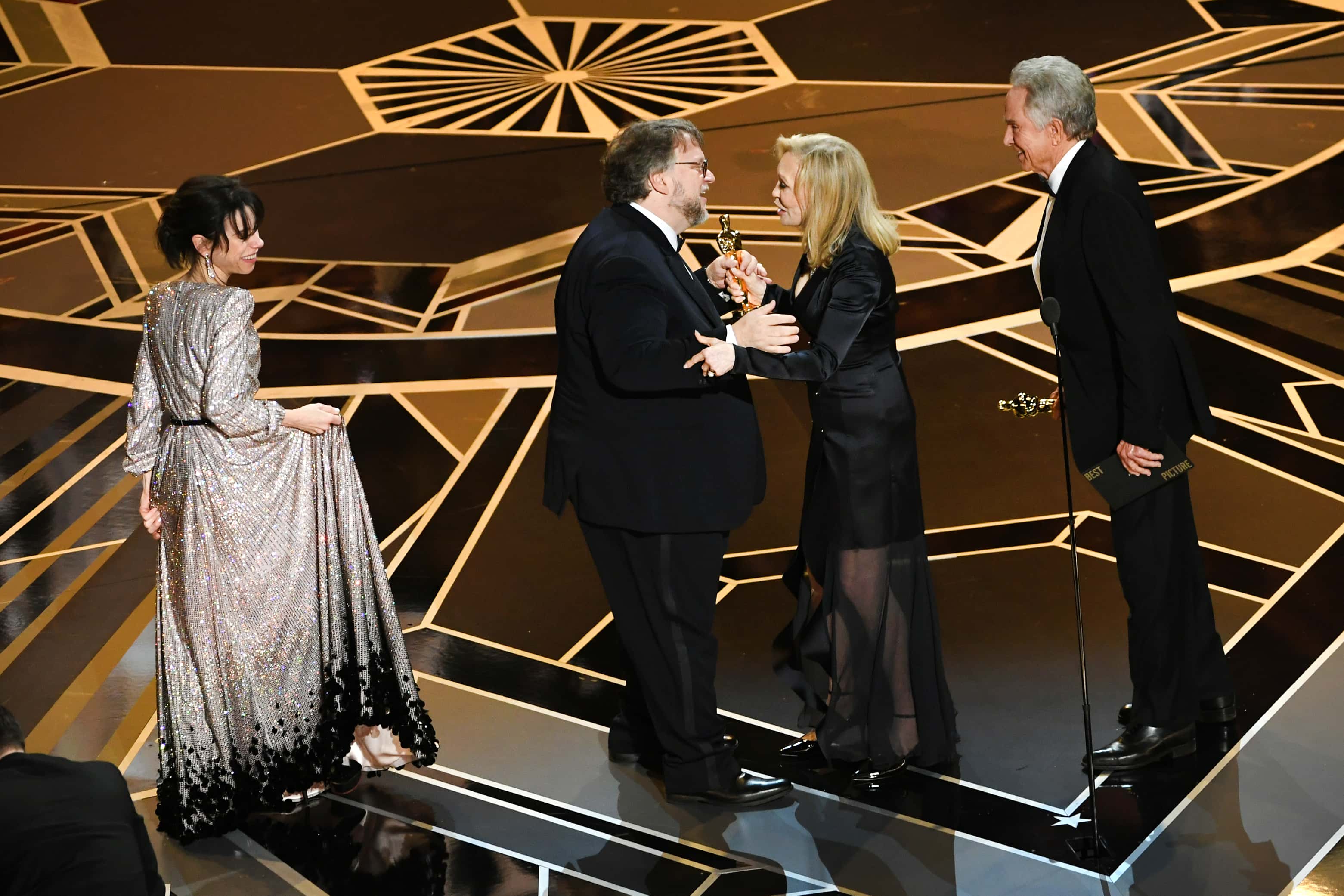 Actor Sally Hawkins and director Guillermo del Toro