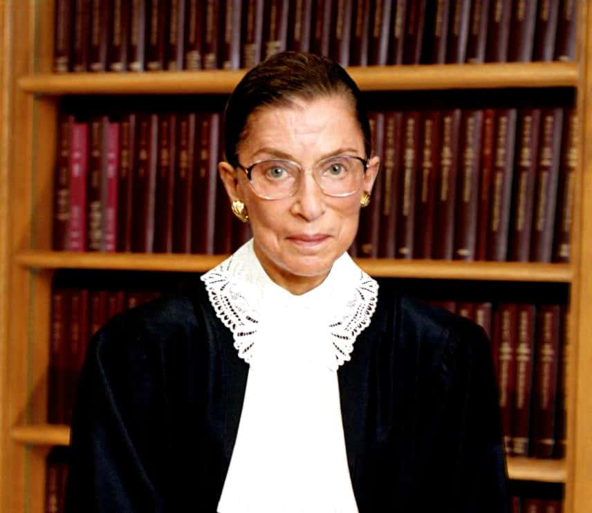 Ruth Bader Ginsburg, U.S. Supreme Court justice in court dress