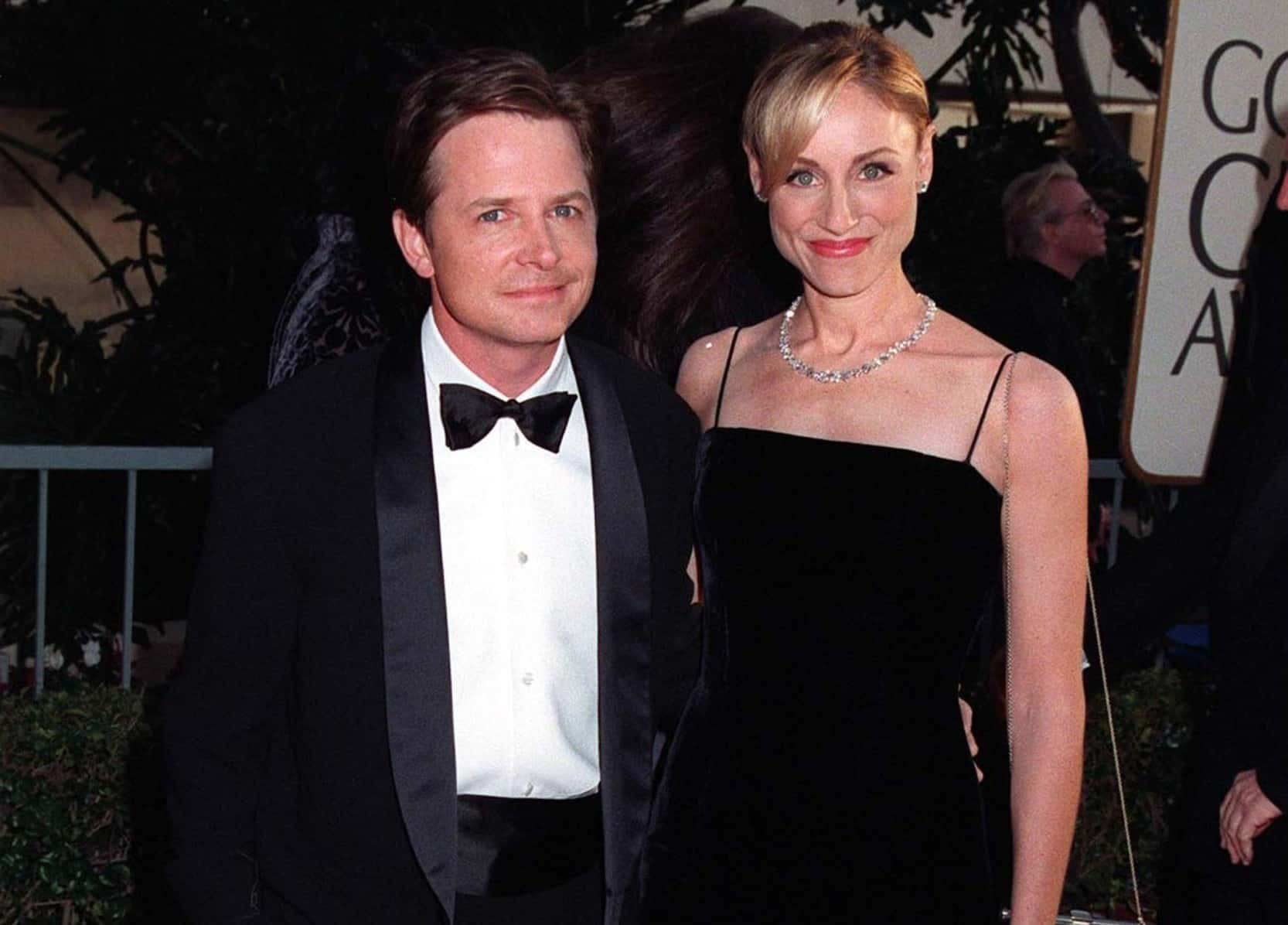 Actor MICHAEL J. FOX & wife TRACEY POLLAN at event 