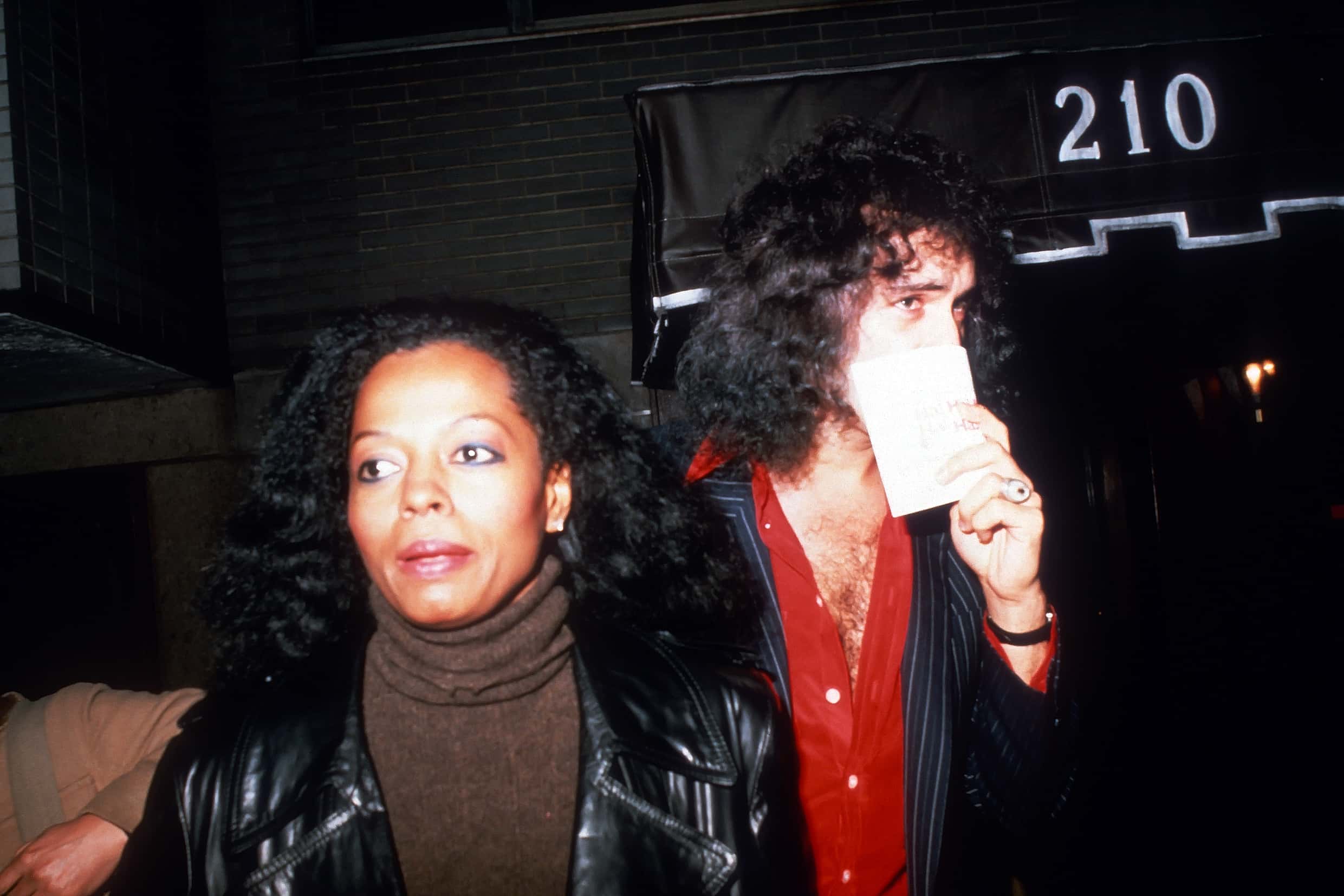 Diana Ross and Gene Simmons circa 1979 in New York City