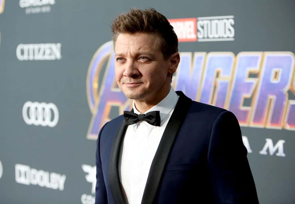 Jeremy Renner attends the Los Angeles World Premiere of Marvel Studios'
