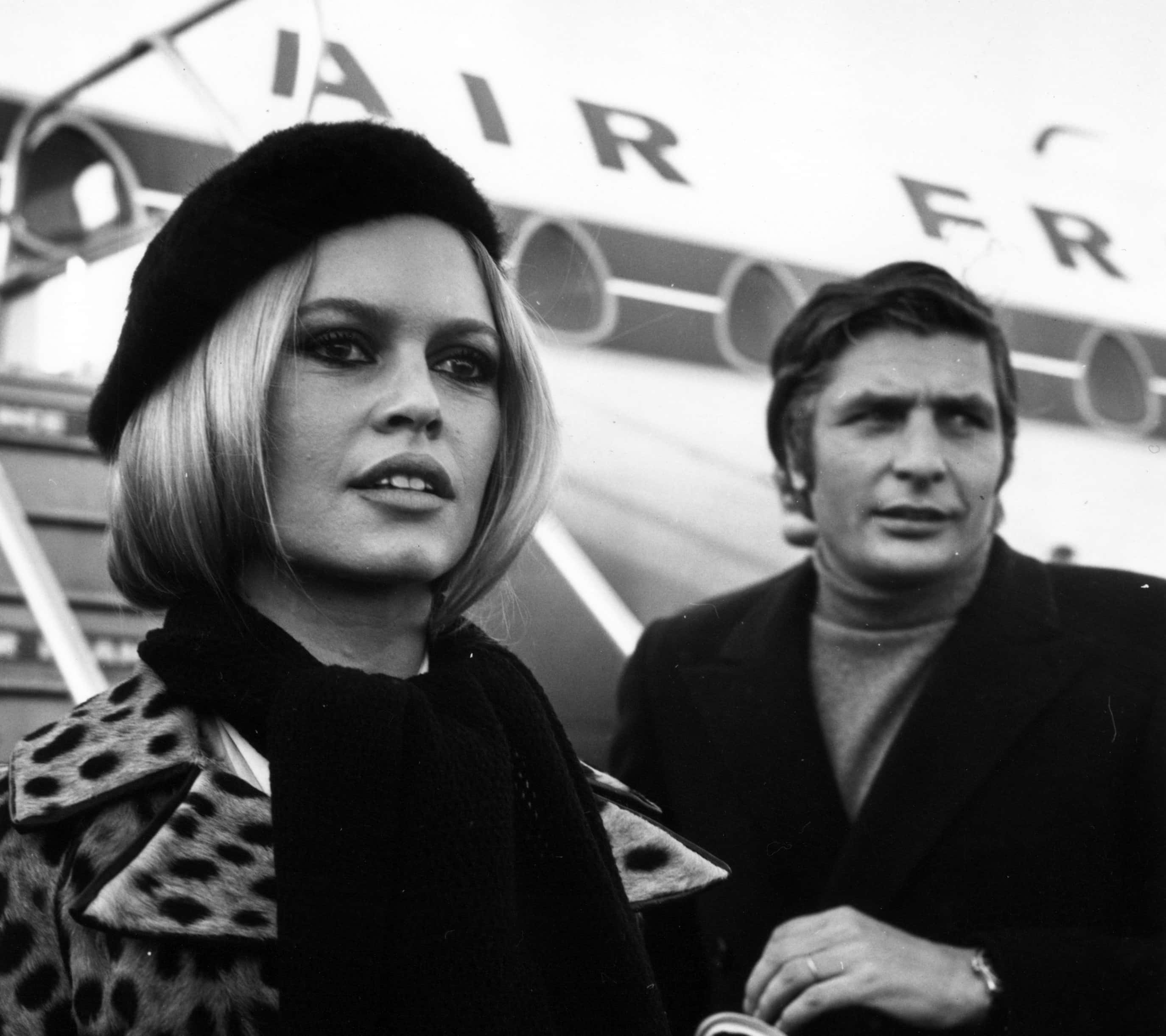 Brigitte Bardot (Camille Javal) and her third husband Gunter Sach - 1967