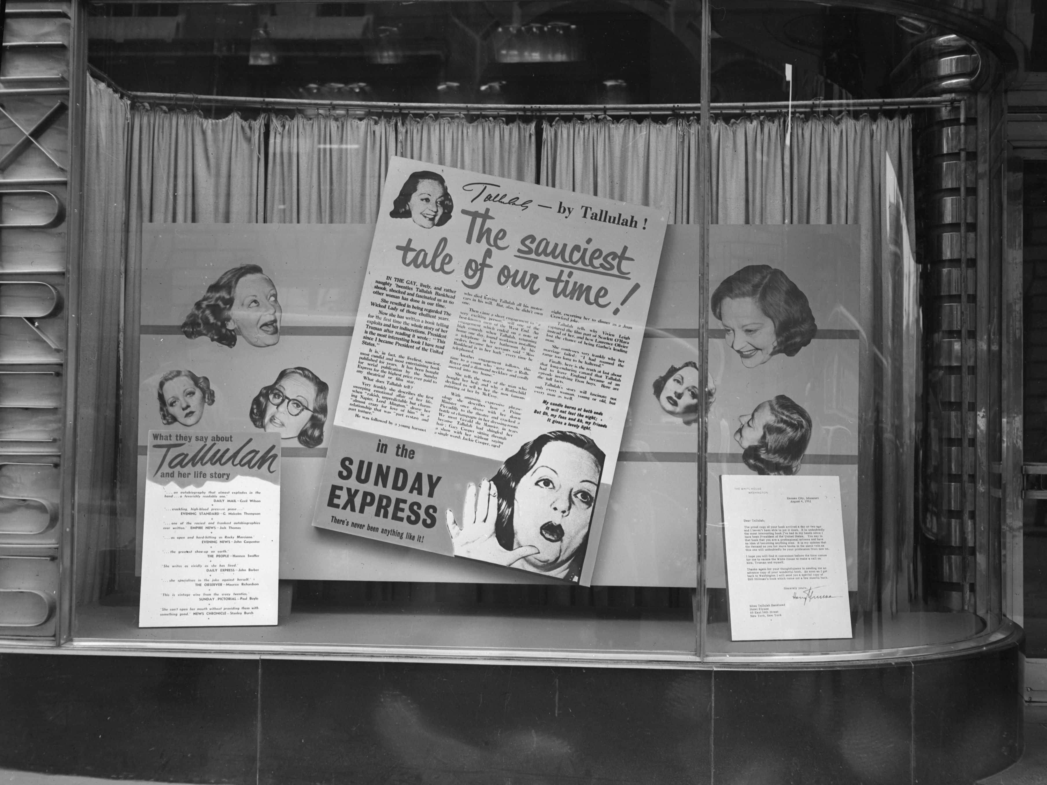 Tallulah Bankhead in newspapers