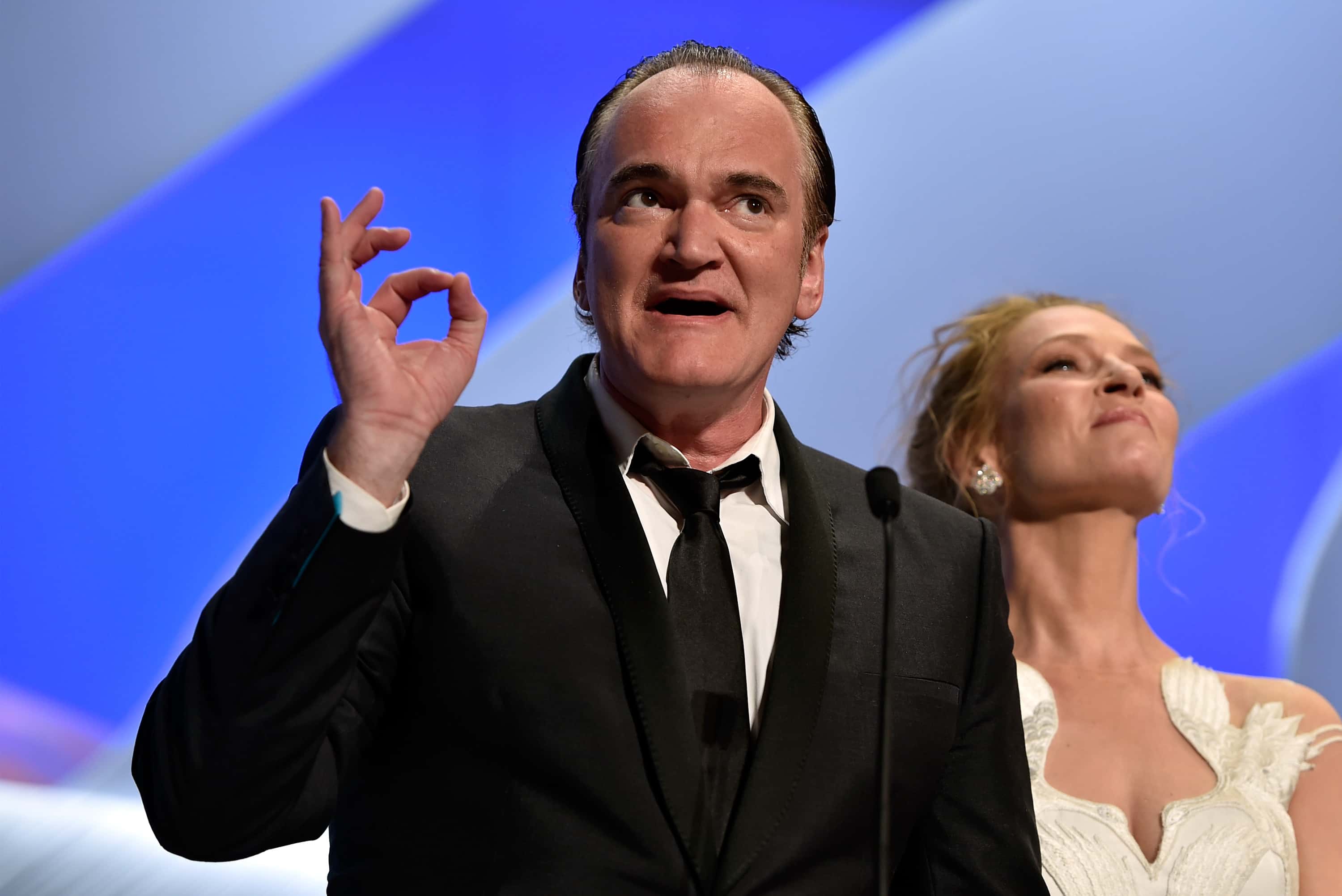 Quentin Tarantino and actress Uma Thurman