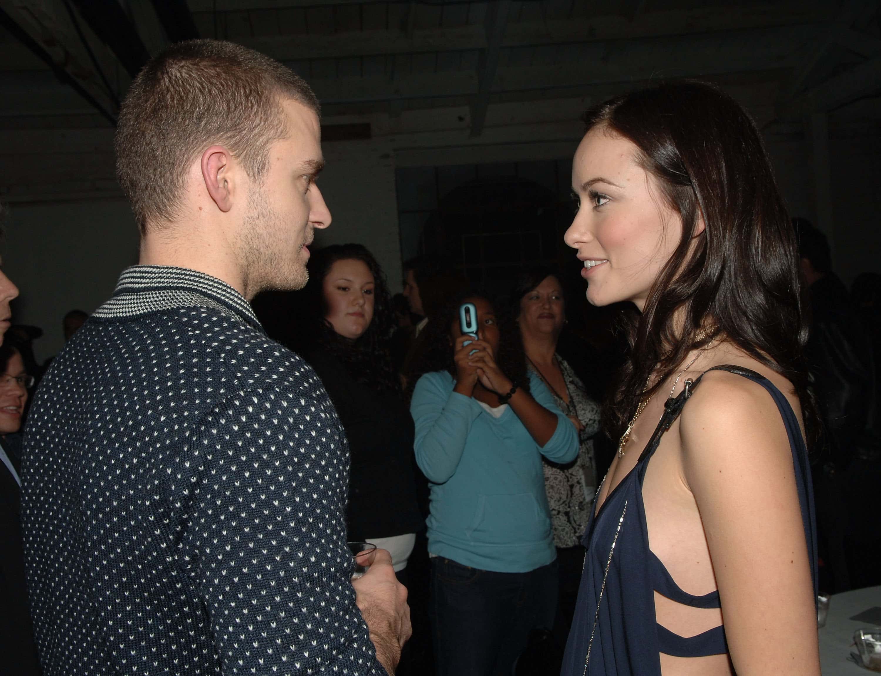 Singer Justin Timberlake and actor Olivia Wilde