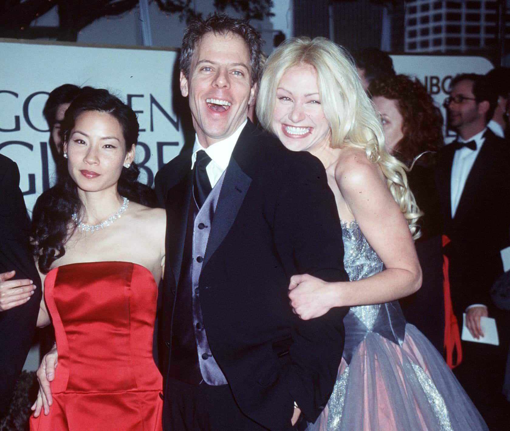 The cast of "Ally McBeal" at the 56th Annual Golden Globe Awards