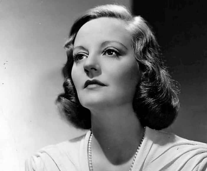 Tallulah Bankhead in white and pearls