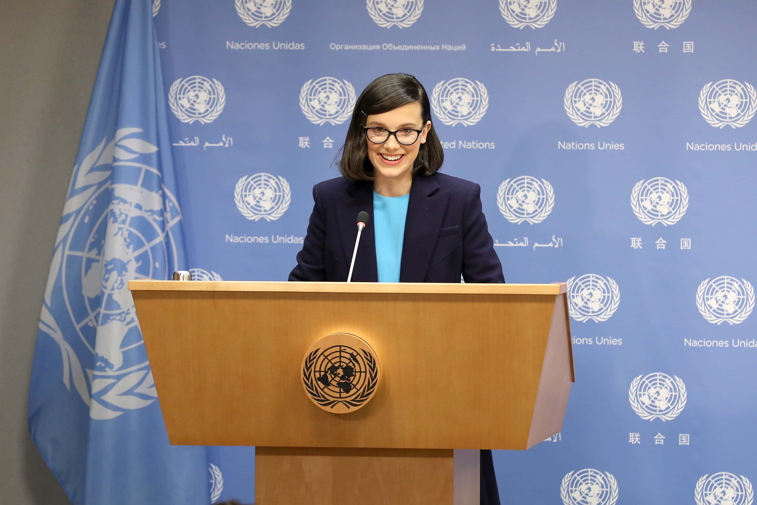 Emmy-Nominated Actress Millie Bobby Brown As Its Youngest-Ever Goodwill Ambassador On World Children's Day