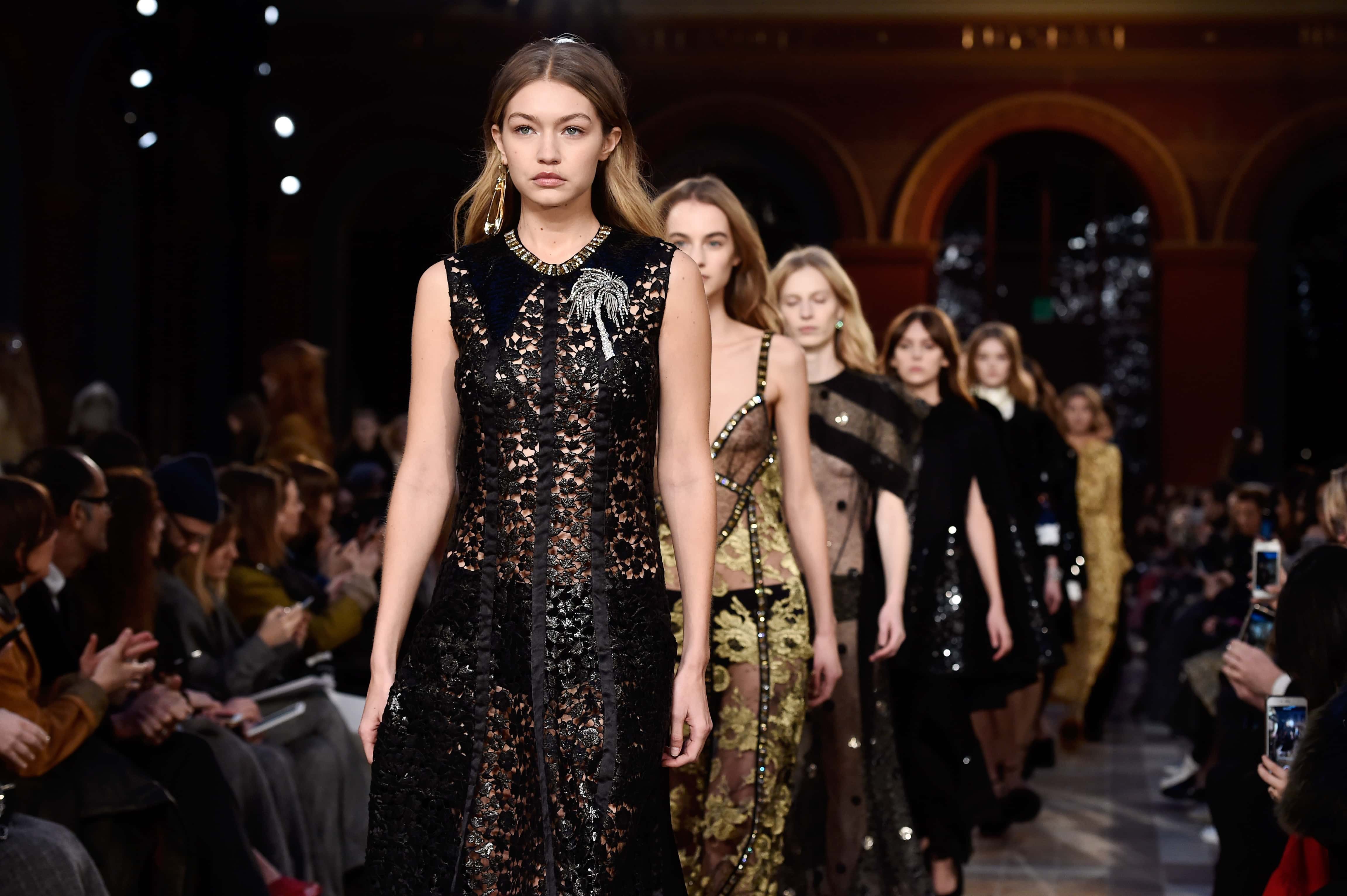 Gigi Hadid walks the runway