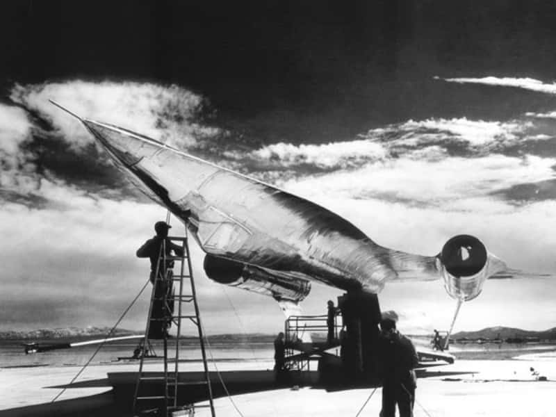 Lockheed A12 radar testing at Area51