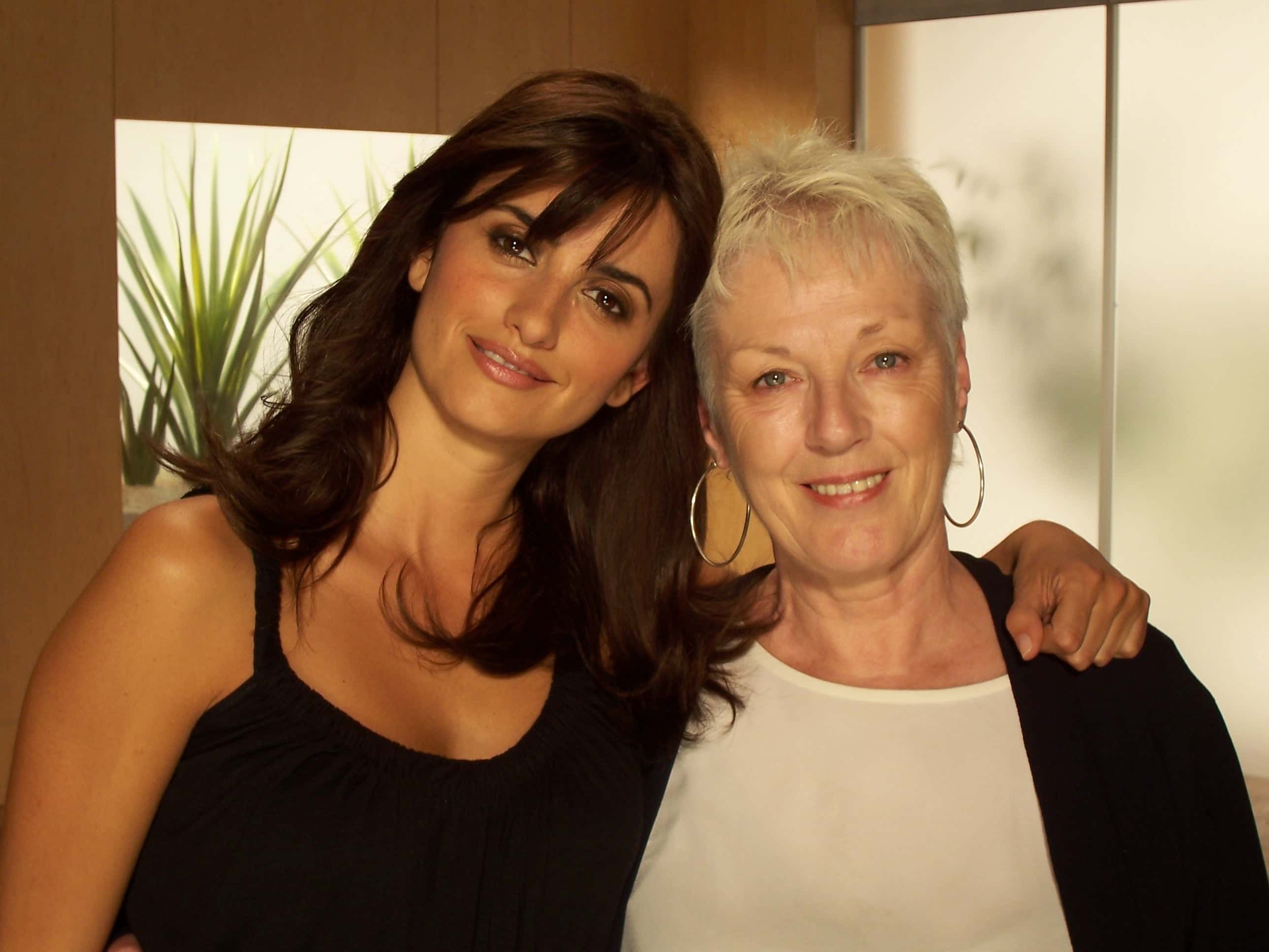 Portrait Photo of Penélope Cruz and the Film Producer Katrina Bayonas