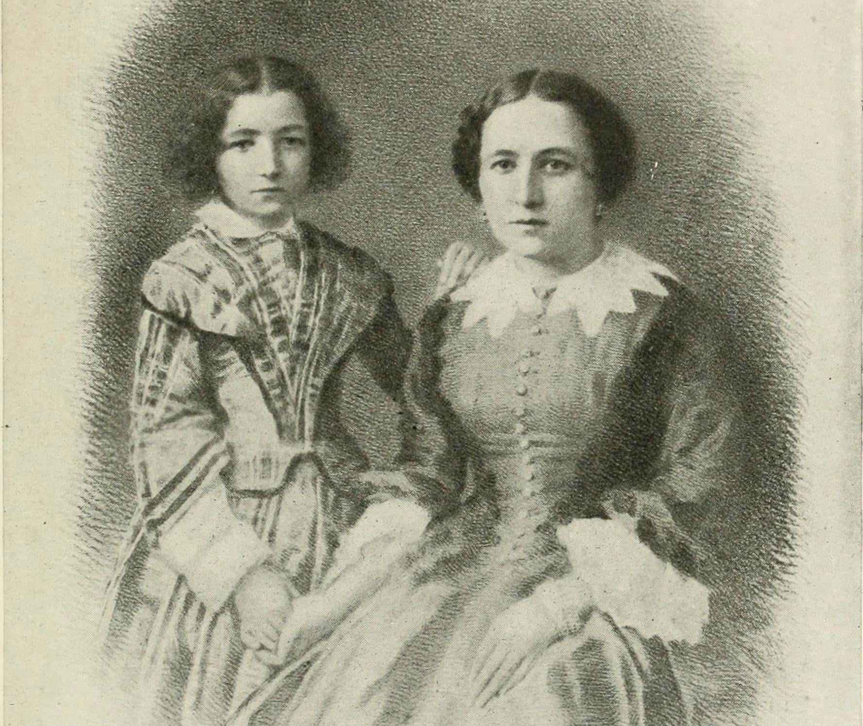 Sarah Bernhardt and her mother