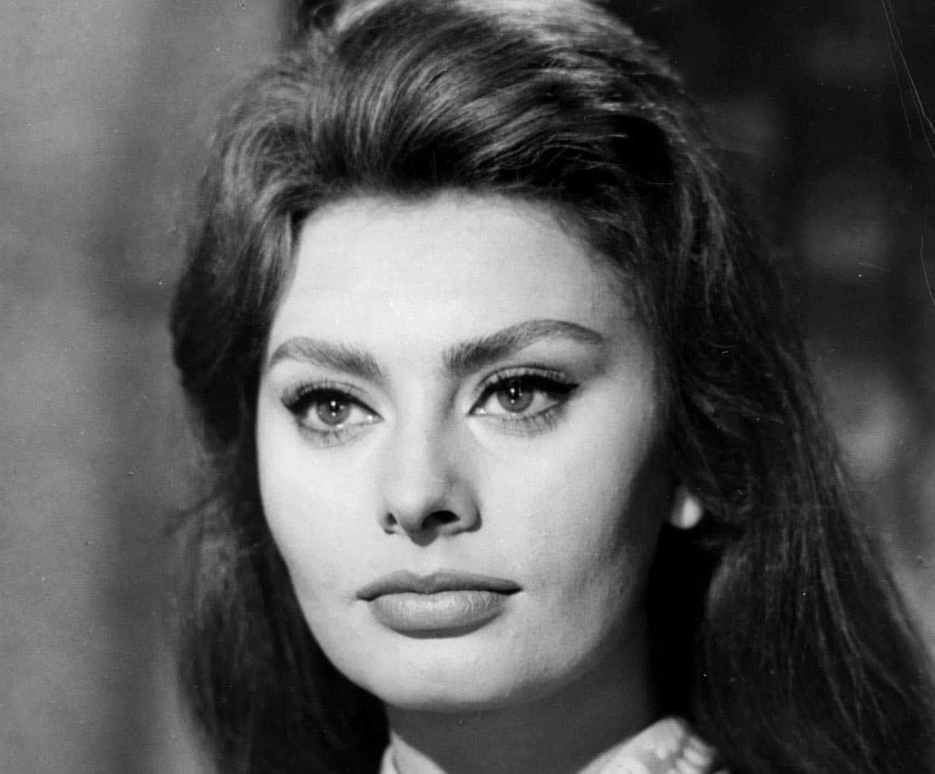 Italian Actress Sophia Loren facing front
